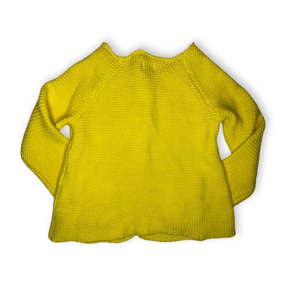 Mini Boden Knit Cardigan Yellow Button Up - Picture 5 of 5